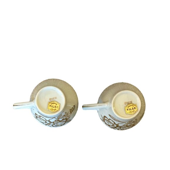 Vintage Saucer & Miniature Cups - 4 Cups and 1 Saucer - - Picture 10 of 12